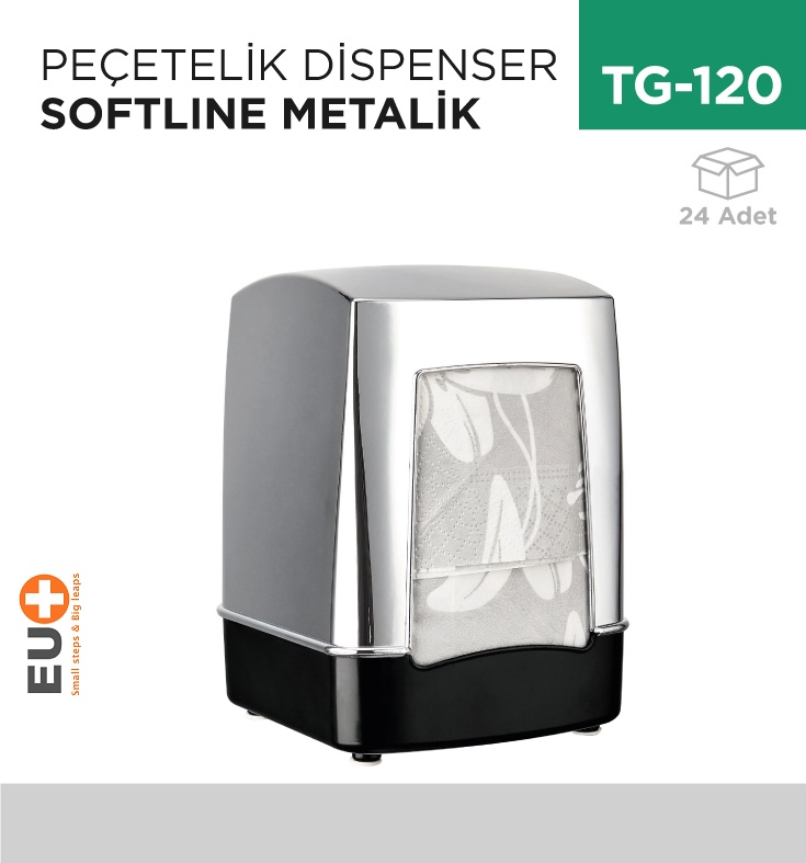 +Peçetelik Dispenser Softlıne Krom (F153)