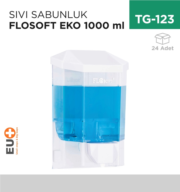 Sıvı Sabunluk Flosoft Eko 1000 Ml (F 086)