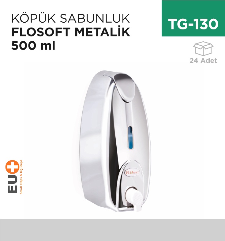 +Köpük Sabunluk Flosoft M.Gri 500 Ml (F 161) - Koli:24 Adet