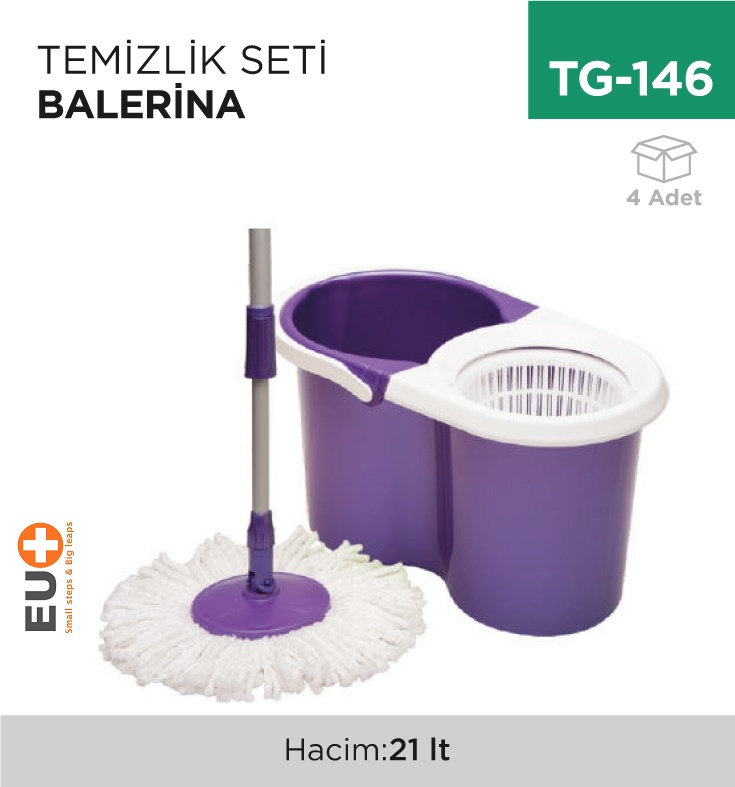 Temizlik Seti Balerina (F 139) - Koli:4 Adet