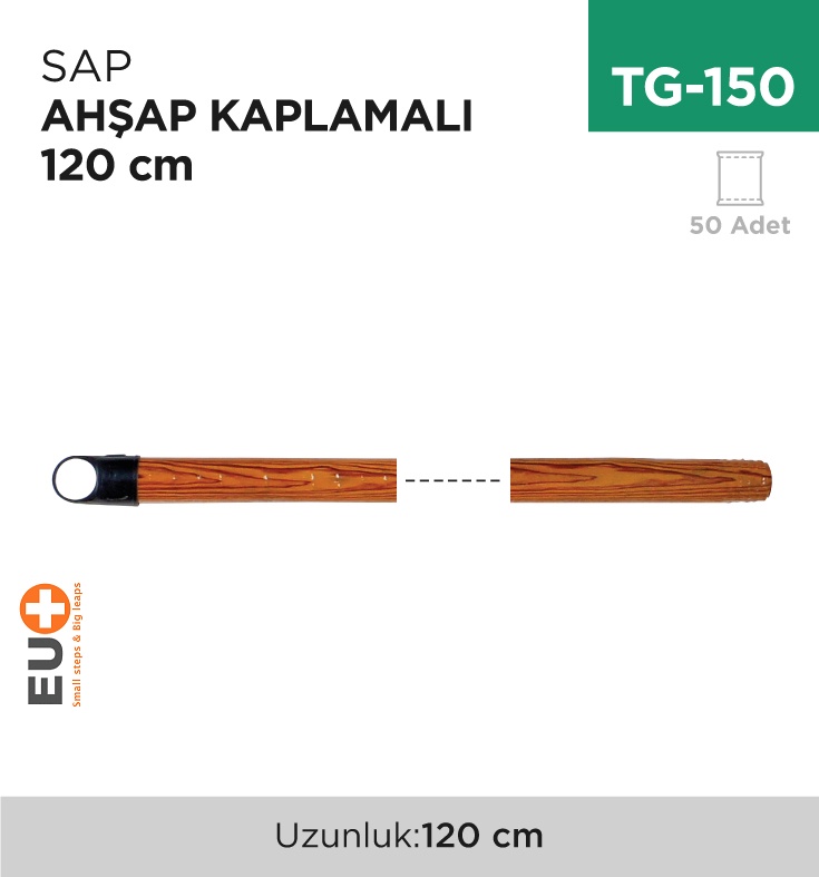 Sap Ahşap Kaplamalı 120 Cm - Koli:50 Adet