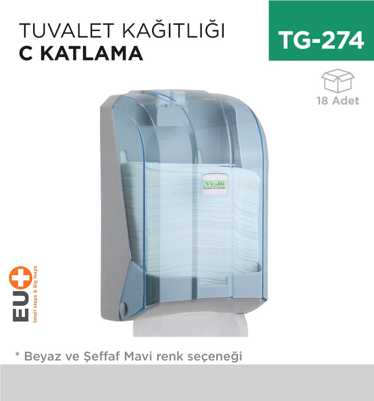 Tuvalet Kağıtlığı C Katlama (K6-K6T)