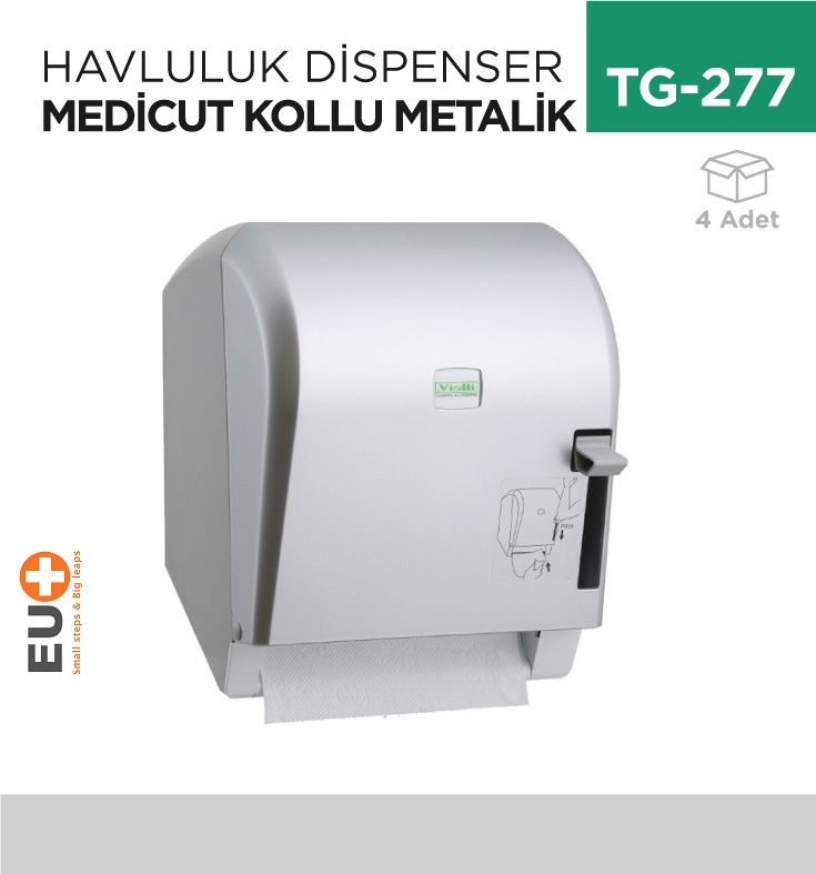 Havluluk Dispenser Medicut Kollu M.Gri (K8M)