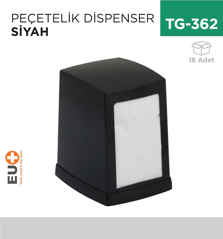 Peçetelik Dispenser Siyah (Np100B) - Koli:18 Adet