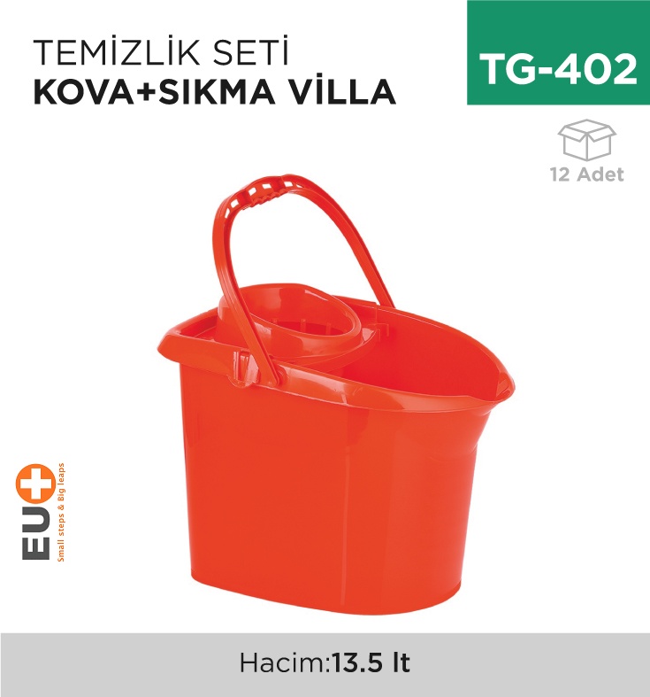 Temizlik Seti Kova+Sıkma Villa (Te100)