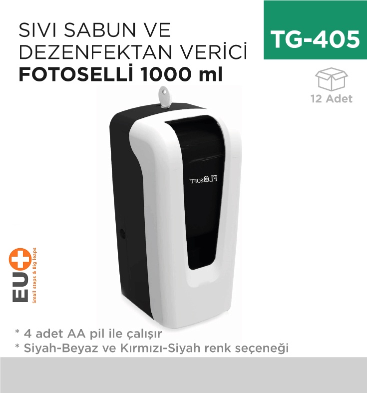 Fotoselli Sıvı Sabun Ve Dezenfektan Verici  1000 Ml (F052) - Koli:12 Adet