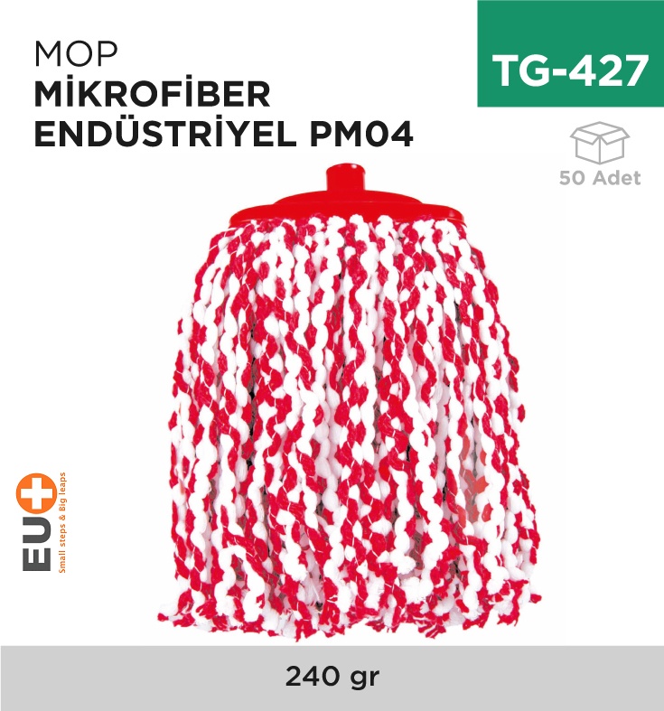 Mop Mikrofiber Endüstriyel (Pm 04) - Koli:50 Adet