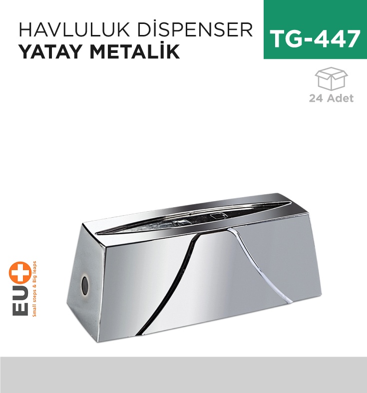 +Havluluk Dispenser Yatay M.Gri (3534-K) - Koli:24 Adet