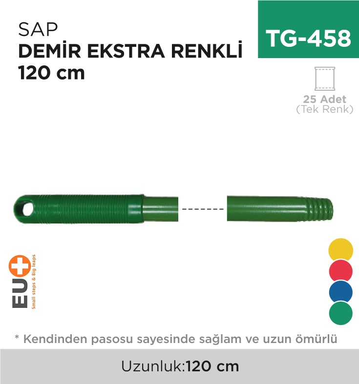 Sap Demir Ekstra K.Vidalı Renkli 120 Cm