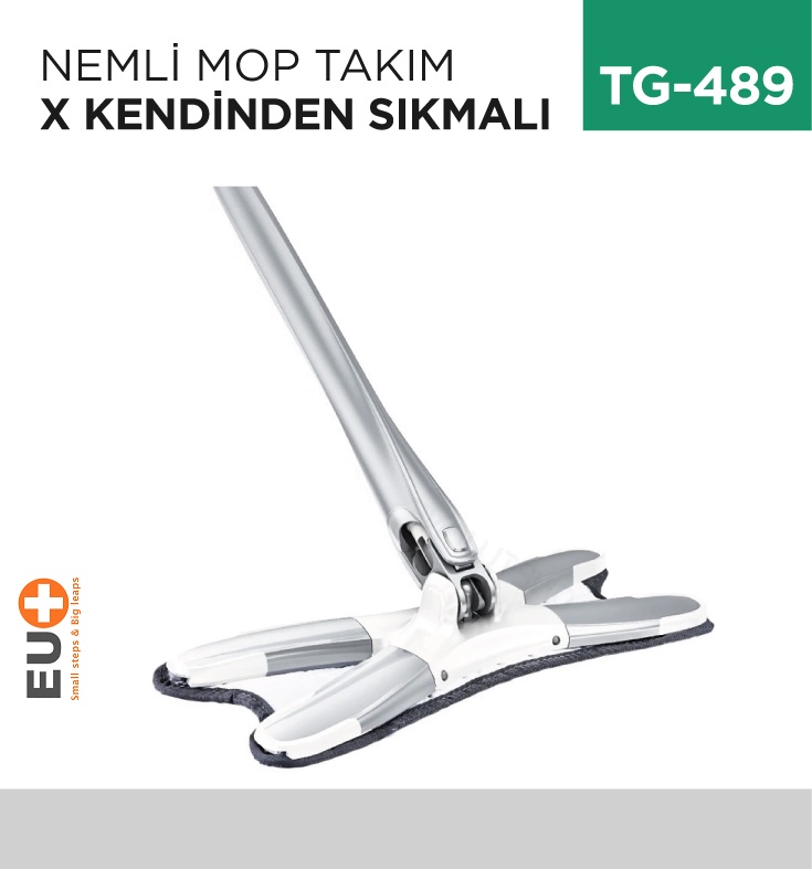 Nemli Mop Takım X (Kendinden Sıkmalı) (306) - Koli:1 Adet