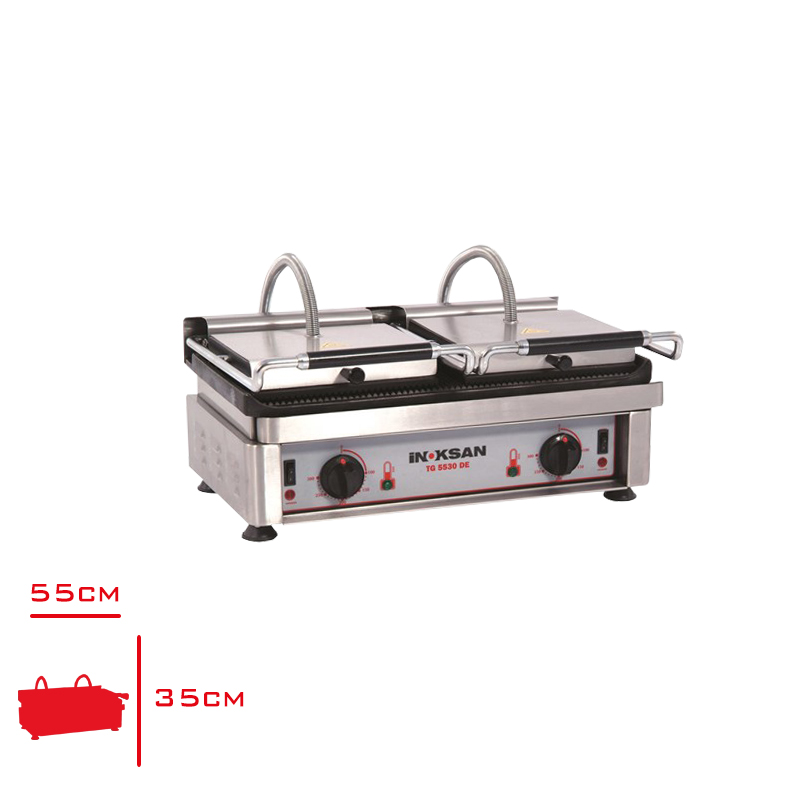 Çift Kapaklı Tost Makinası 50*25 Cm Pişirme Yüzeyi Int-Sg0066 - ENDÜSTRİ