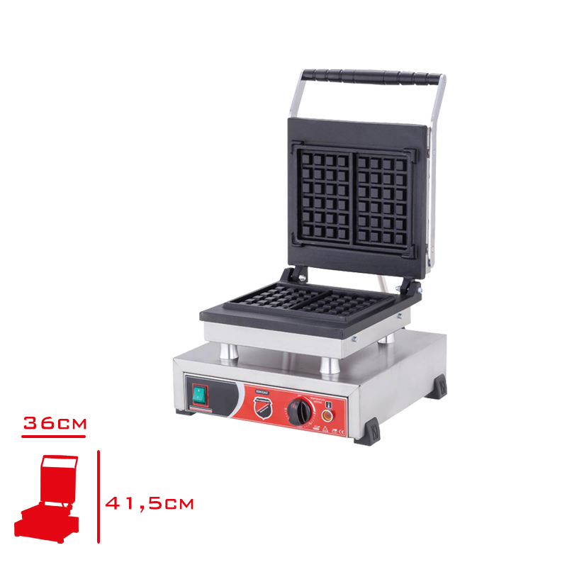 Silverinox Waffle Makinesi Tekli Kare Model 2147 - ENDÜSTRİ