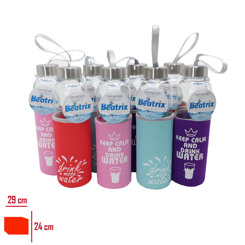 Beatrix Cam Matara Kılıflı 500 Ml