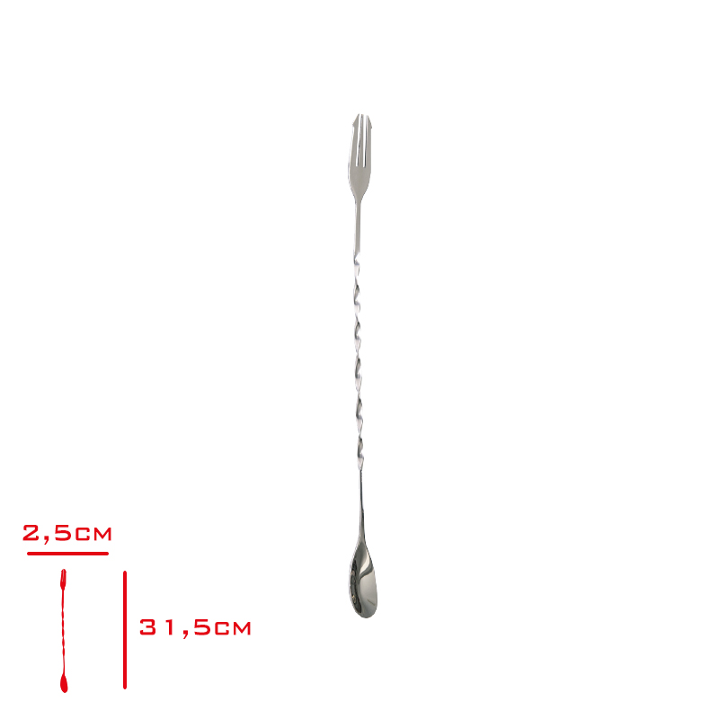 Evmoni Burgulu Bar Kaşık Çatallı 33 Cm Evm-01056