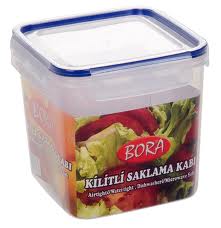 Bora Saklama Kabı Kilitli Kare 2.05 Lt. Bo-884