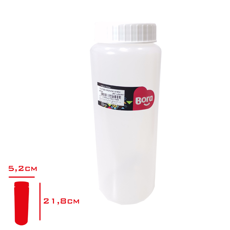 Bora Tuzluk Şişe Geniş Kapaklı 950 Ml Şeffaf Bo-2194