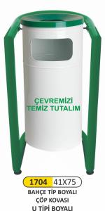 Arımetal Çöp Kovası Bahçe U Tipi  1704 - ENDÜSTRİ