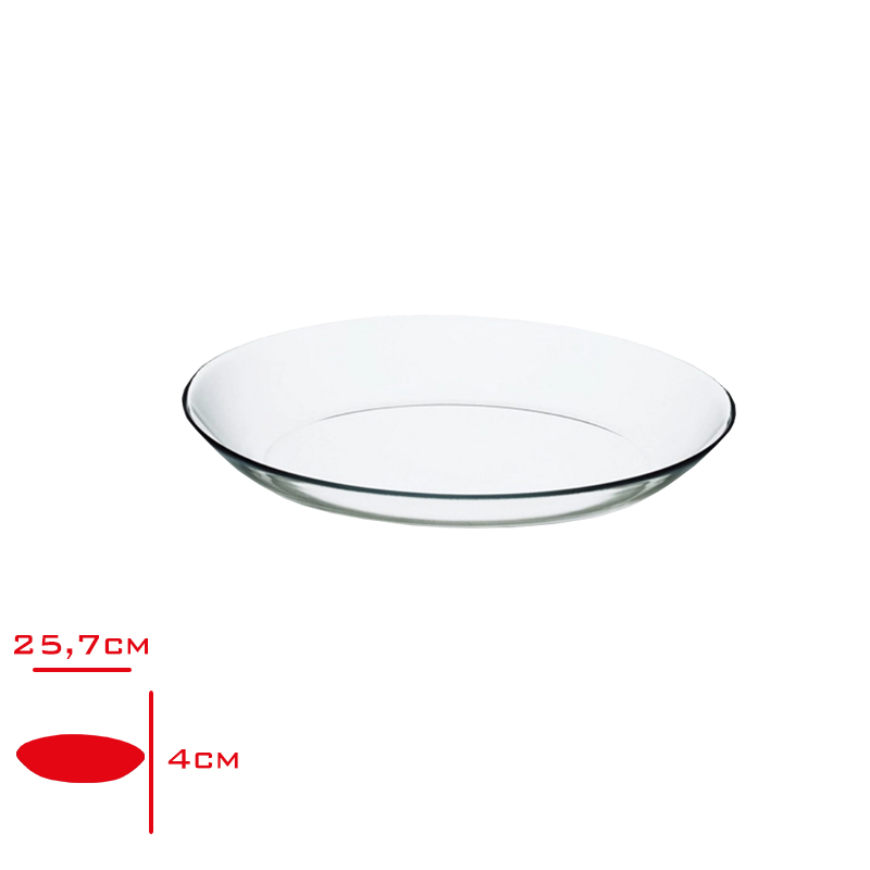 Oval Tabak İnvitation 25 Cm. 1090423 10358 Paşabahçe - CAM