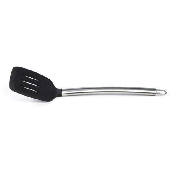 Biradlı Silikon Spatula Siyah-Kırmızı 35 Cm