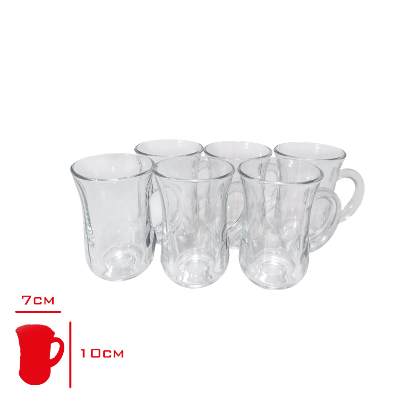 Rayan Bardak Kulplu 6 Lı İstikane Mug