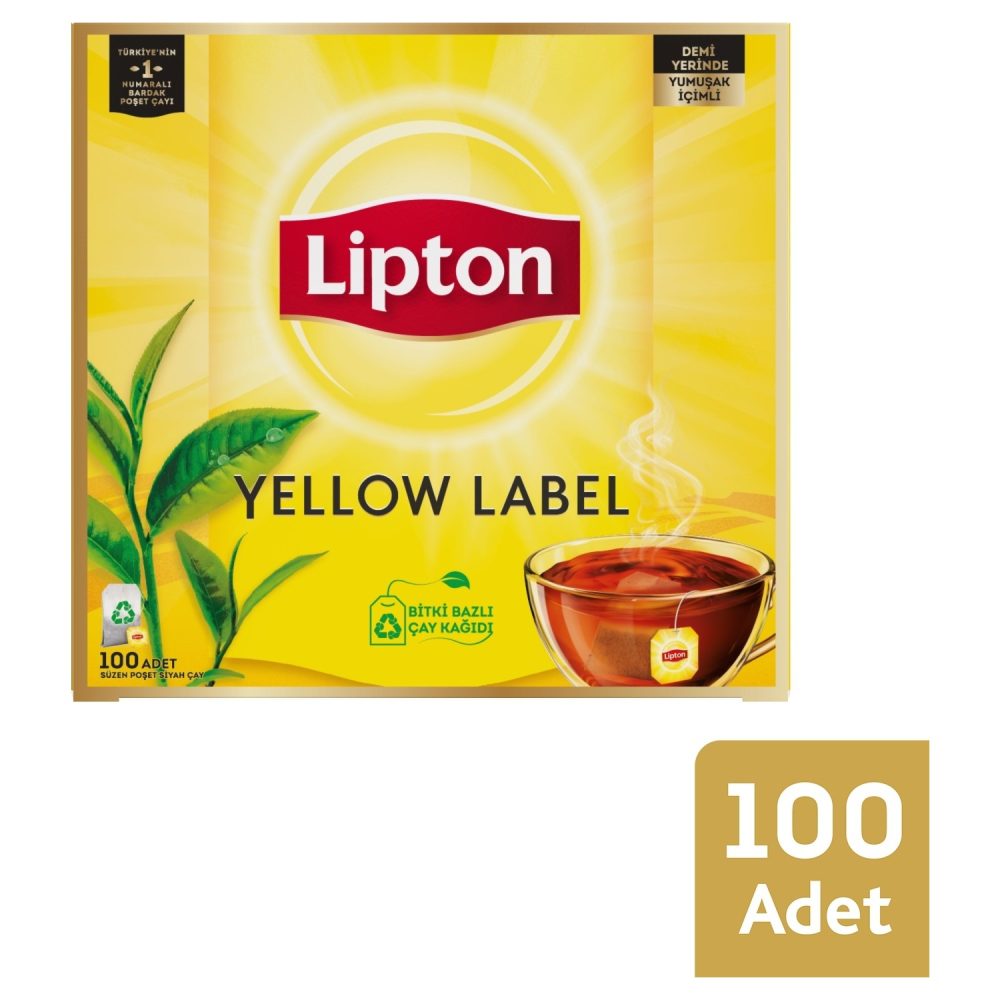 Lipton Yellow Label Bardak Çay (Paket:100Adet) - guzeltedarik.com