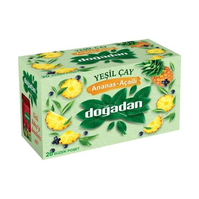 Lipton  Açai Ananaslı Yeşil Çay 20'Li Paket - guzeltedarik.com